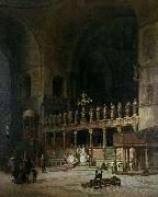 David Dalhoff Neal INTERIOR OF ST MARKS VENICE oil painting picture wholesale